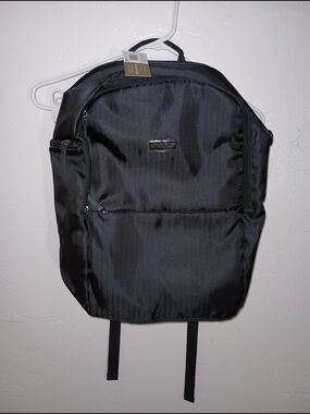 Source Unknown Black Men's Travel Backpack